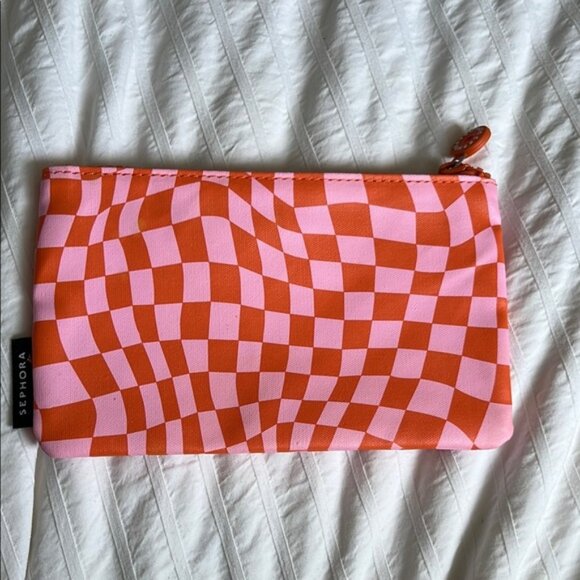 Sephora Vibrant Pink and Orange Pouch - Picture 2 of 8